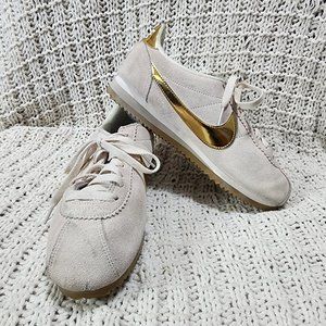 Limited Edition Nike Cortez Tan Suede and Gold